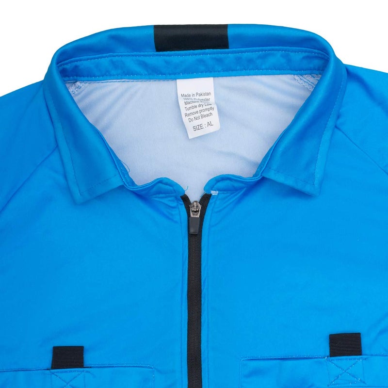 Total Soccer Factory New! 2018 Soccer Referee Jersey (2018 Blue, Adult Large) - Image 3